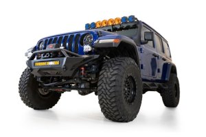 Jeep Wrangler Bumper - Front - Addictive Desert Designs - Stealth Fighter - Hammer Black - `18-`23